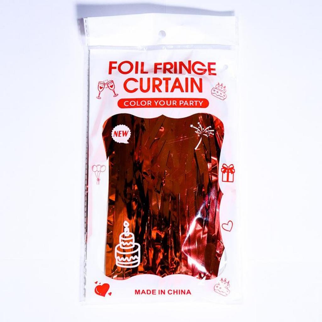 Блестящий занавес из мишуры 1×2 метра