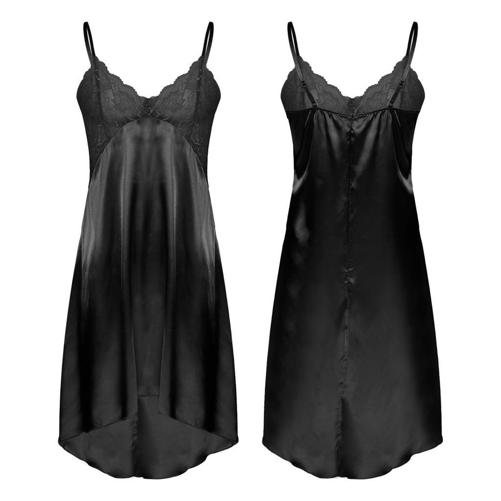 Мужская прозрачная кружевная лоскутная атласная ночная рубашка Sissy Crossdress, нижнее белье, ночная рубашка, пижамы