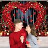 1 heart-shaped rose photo background decoration, polyester fiber photography background, suitable for weddings