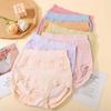 7Pcs Underwear Ruffles Briefs High Waist Bow Underpants Simple Women Panties Set Four Seasons