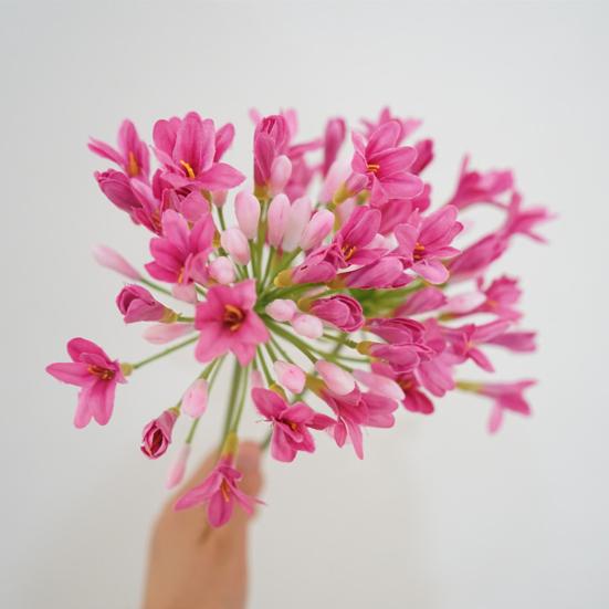 Искусственный цветок широко используется, не выцветает, долговечен, полезен, легко носить с собой, устойчив к ультрафиолетовому излучению, искусственный цветок агапантуса для гостиной