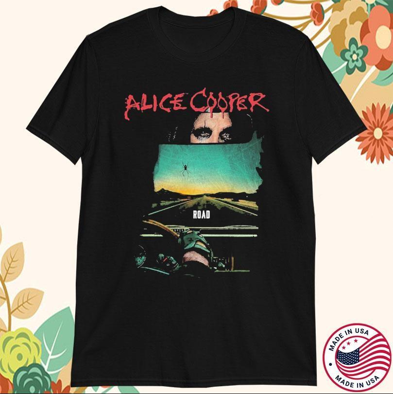 Alice Cooper Road Album Cover T-Shirt Mens Womens Tees Top size S-4XL