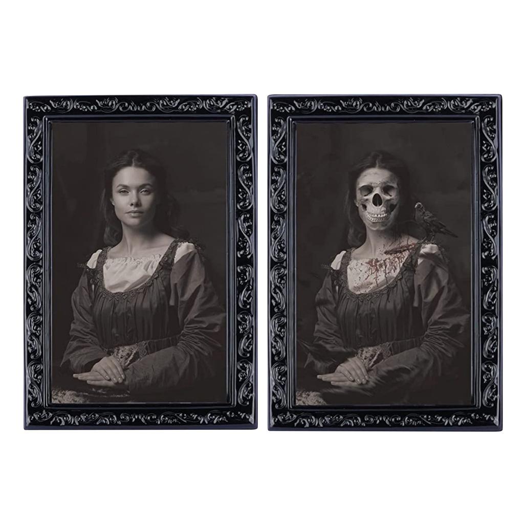 Horror Picture Frame Lens 3D Face Changing Horror Portraiture Haunted Weird Party Supplies Gifts