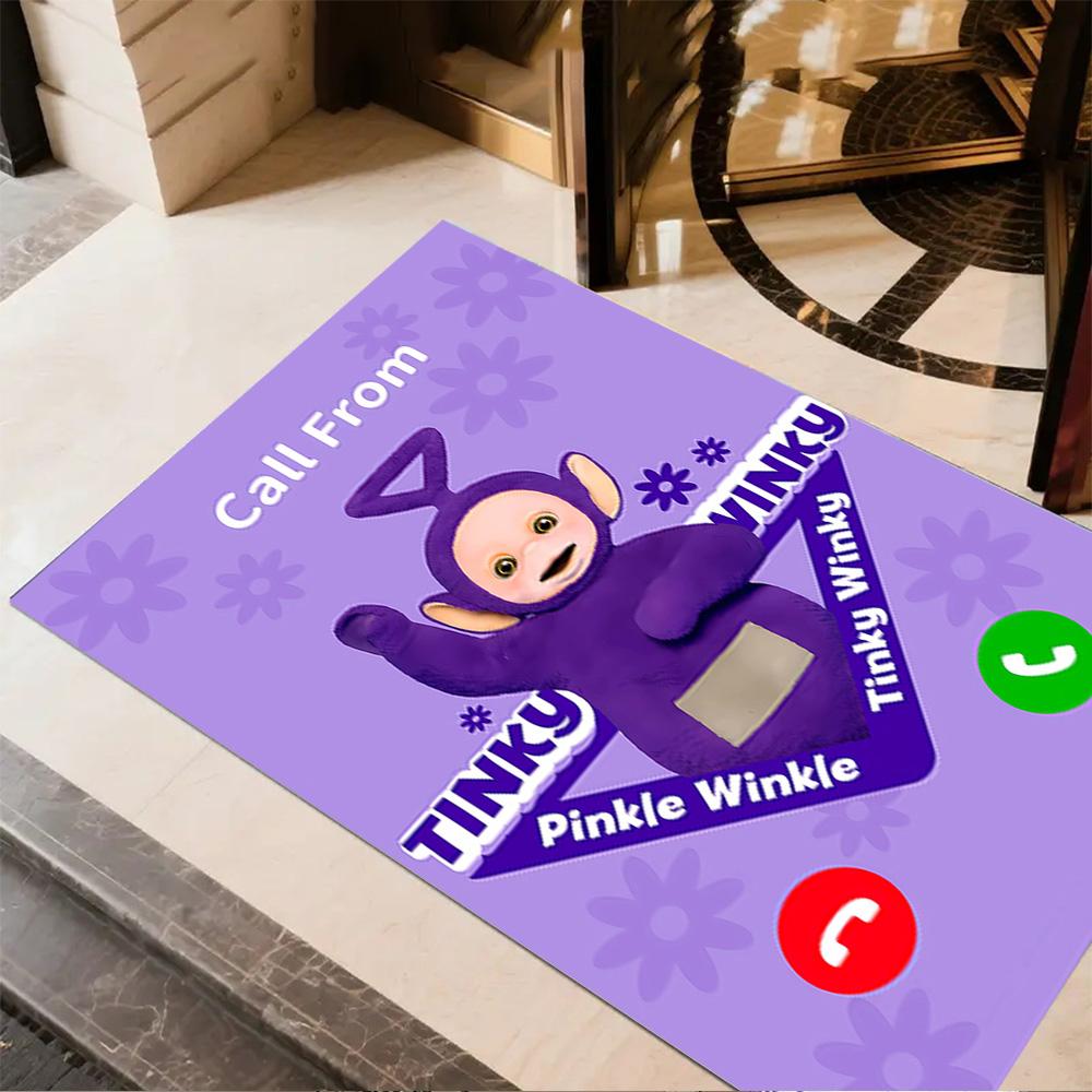 Teletubbies Scooter Ride Carpet Suitable for Playrooms Dormitory Bedrooms Study room Antislip Carpet Anime Office Decor Perfect Gift for Women/Men