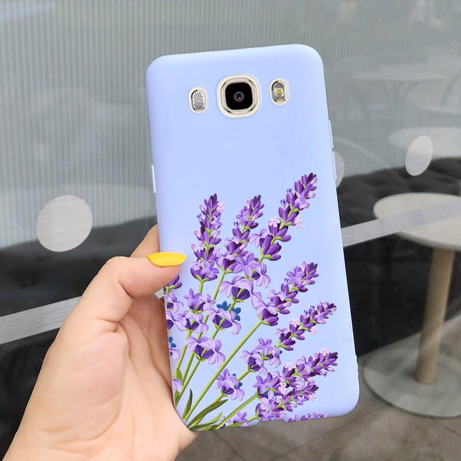 Мягкий чехол из ТПУ для Samsung J7 J5 J3 2016 Чехол для телефона Цветочный принт Силиконовый Милый задний чехол для Samsung Galaxy J3 J5 7 2016 Funda
