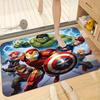 1pc Marvel Superhero Themed Printed Doormat, Flannel Machine-Washable Rectangular Rug, Decorative Door Mat, Kitchen Mat, Outdo