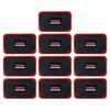 10Pcs Tire Patch 80 X 130mm Rubber Thickened Rectangle Strong Adhesive Tire Tube Repair Patch for Motorcycle Cycle Car