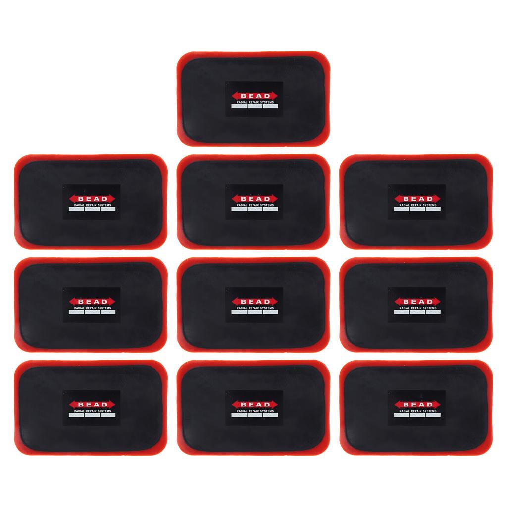 10Pcs Tire Patch 80 X 130mm Rubber Thickened Rectangle Strong Adhesive Tire Tube Repair Patch for