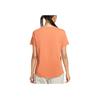 Nike Серия Sportswear Essentials Удобная Мягкая Приятная к коже Минималистичная Однотонная Футболка с коротким рукавом Женские топы Мягкий оранжевый DX7907-828