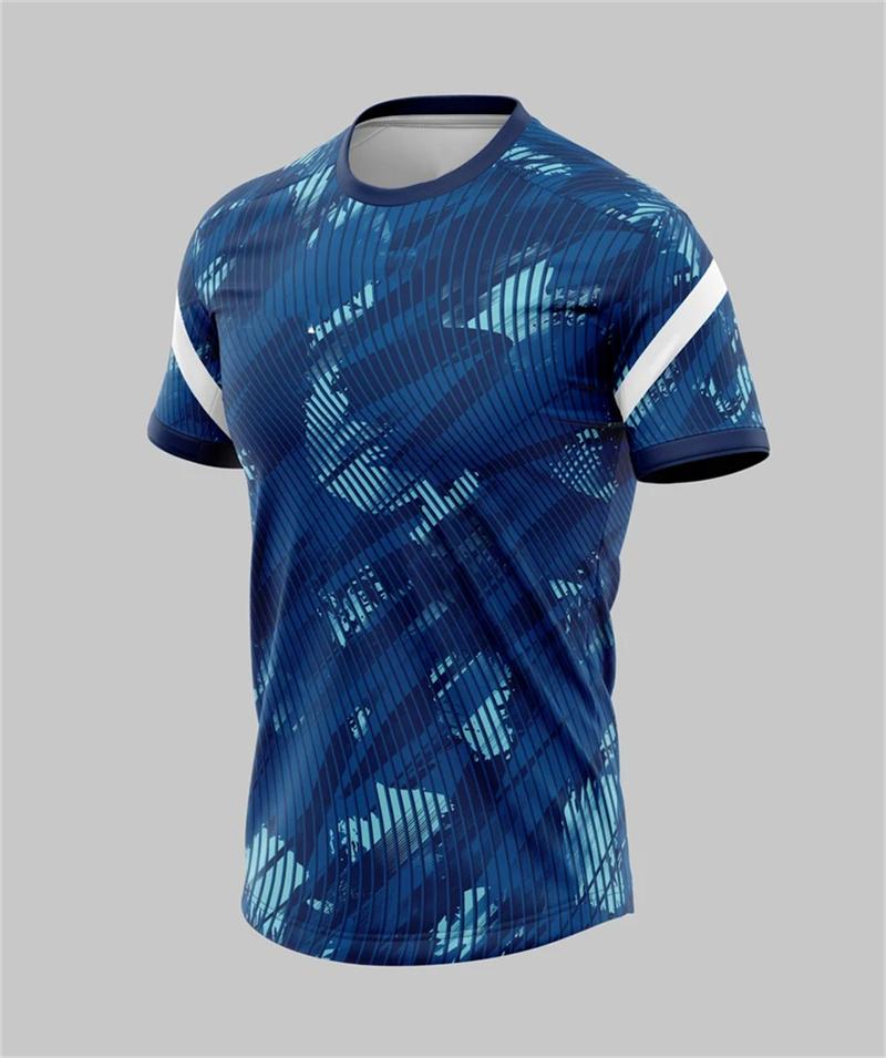 Simple and Fashionable Men's Outdoor 3D Printed Short-sleeved Large-sized Breathable Casual Sports T-shirt for Family Wear