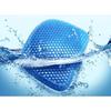 Gel Seat Cushion, Breathable Gel Cushion Anti-Decubitus Cushion with Non-Slip Cover To Relieve Back Pain, C