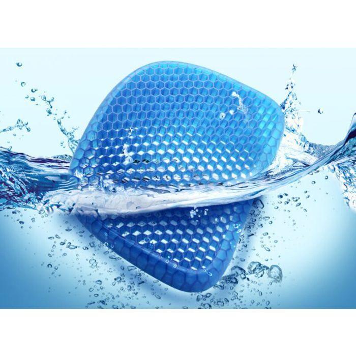 Gel Seat Cushion, Breathable Gel Cushion Anti-Decubitus Cushion with Non-Slip Cover To Relieve Back Pain, C