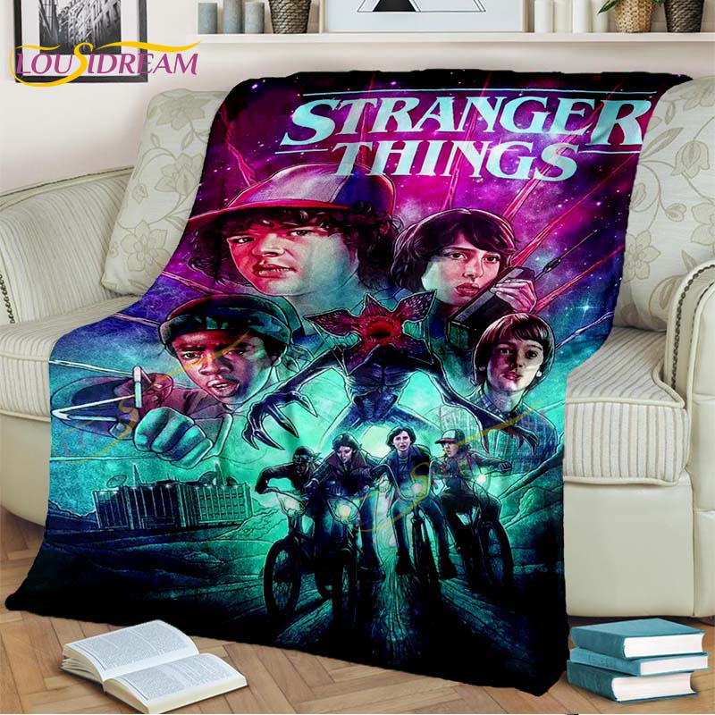 Одеяло «Очень странные дела», фланелевое одеяло с героями мультфильмов «Демодоги», одеяло ужасов для гостиной, дивана-кровати, детский подарок, домашний декор