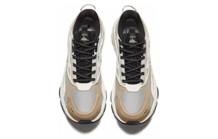 Men's Sneakers Anta Cushioning, Wear Resistant Low top Casual Shoes Men's Gray White