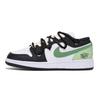 Air Jordan 1 Низкие Винтажные Баскетбольные Кроссовки Устойчивые к Скольжению и Истиранию Мужские Черно-Зеленые 553558-131(Команда85-)