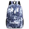 Unisex Oxford Fabric School Backpack Teen Students Lightweight Durable Laptop Bag With Character Print