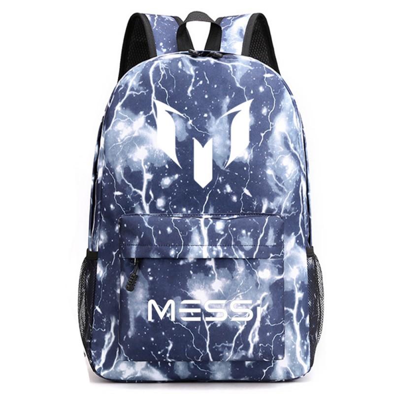 Unisex Oxford Fabric School Backpack Teen Students Lightweight Durable Laptop Bag With Character Print