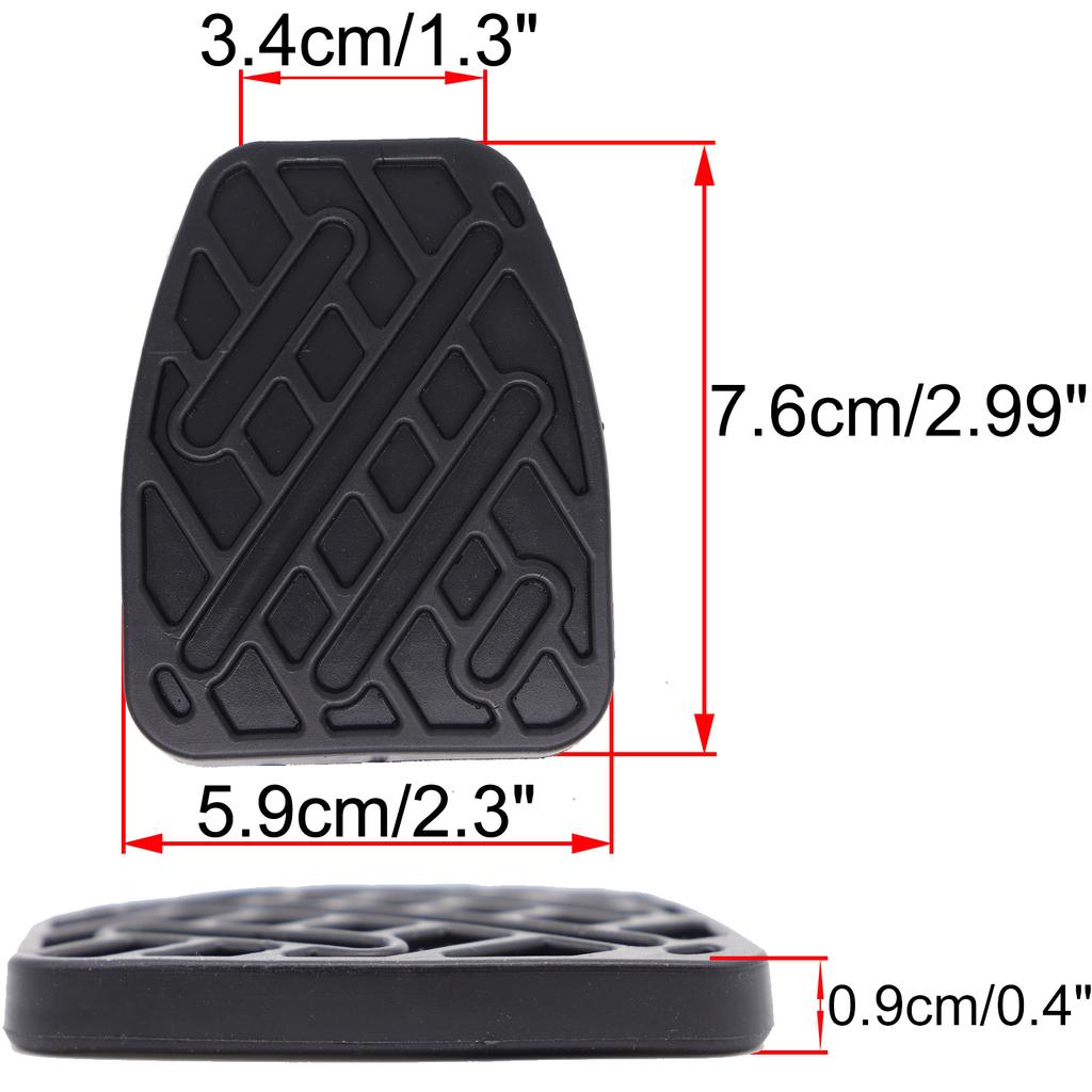For Renault KOLEOS I HY 2008 2009 2010 2011 2012 2013 2014 2015 Car Black Rubber Brake Clutch Foot Pedal Pad Covers 46531JD00A