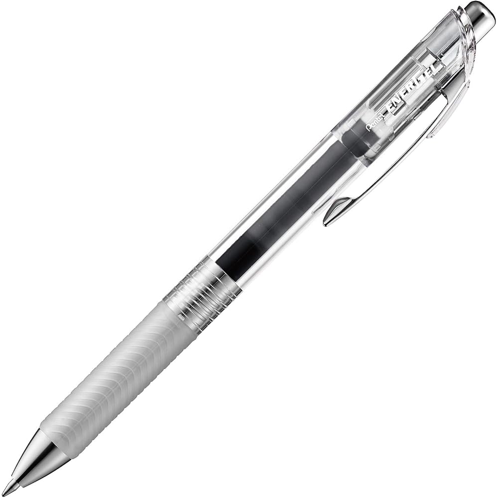 Шариковая ручка Pentel Гелевые чернила Гель Infree 0,7 мм Прозрачный корпус BL77TL-A Черный 10 шт.