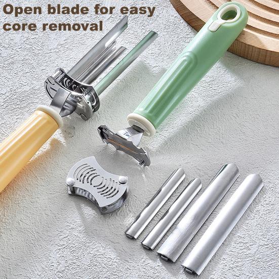 Регулируемый инструмент для удаления сердцевины из фруктов и овощей, из нержавеющей стали, для удаления семян из болгарского перца, кухонный гаджет для домашних блюд