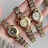 Women's Round Roman Dial Watch Stainless Steel Band Quartz Wrist Watches Relogio Feminino zegarek damski Female Clock