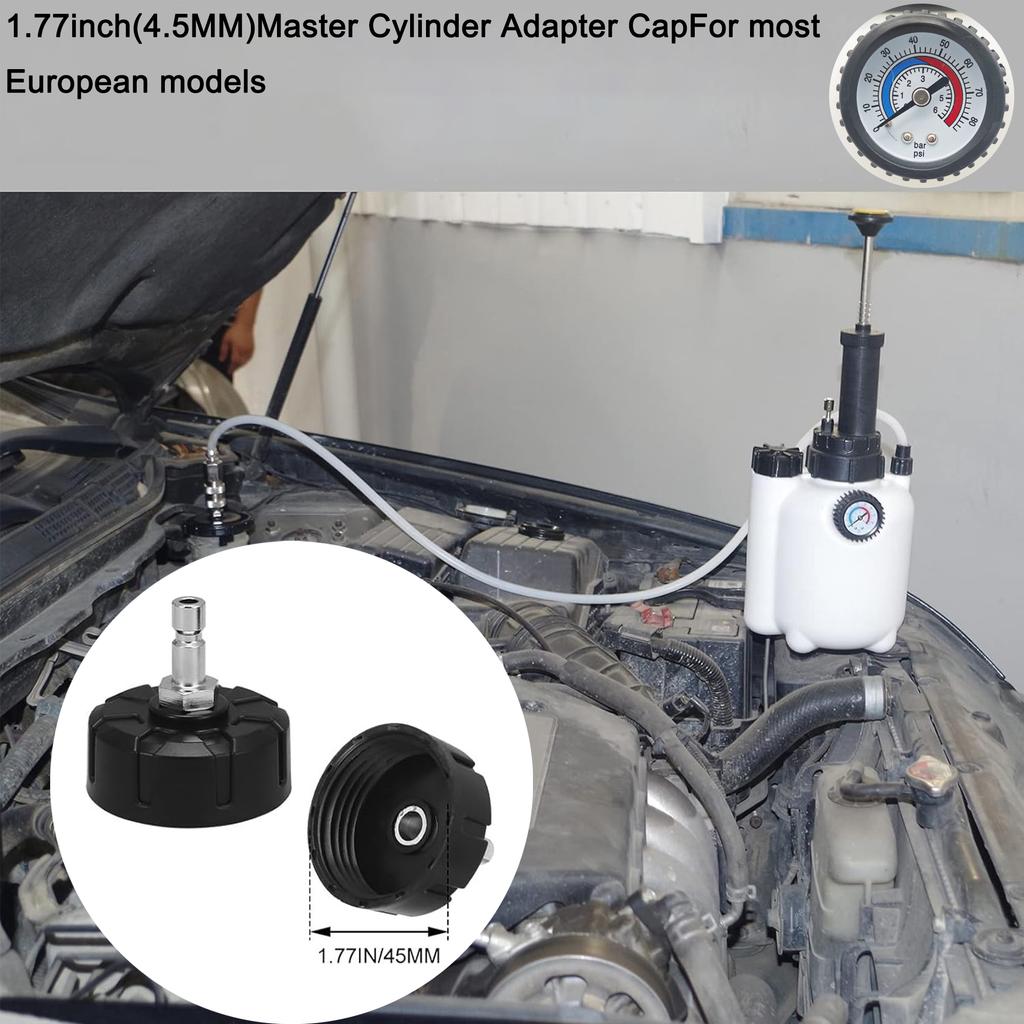 3L Manual Brake Oil Bleeder Voltage Display Car Manual Brake Bleeder Fluid Oil Changer Clutch Bleeding System for Car Motorcycle