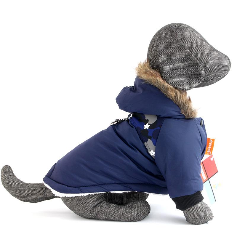 Pet Dog Clothes Winter Warm Dog Windproof Coat Dogs Jacket Thicker Cotton Coats Padded Chihuahua Bulldog Apparel Pet