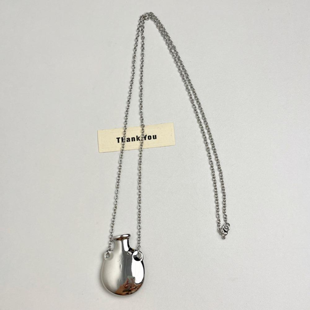 Vase Pendant Metal Vase Necklace Gold Color Sweater Chain Necklace New Design Long Chain Necklace