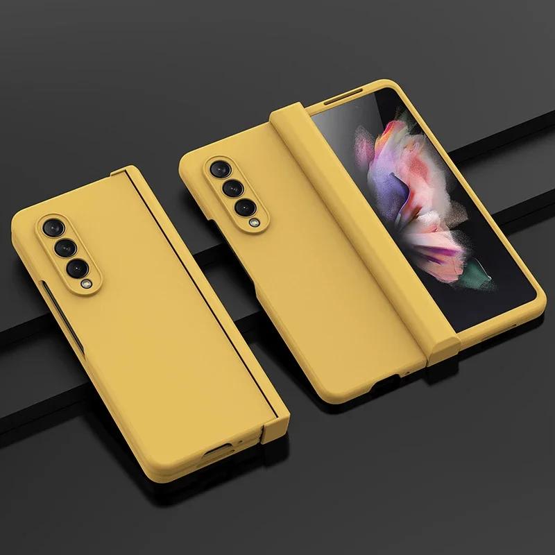 Чехол для телефона цвета конфет для Samsung Galaxy Z Fold 6 5 4 3 5G с шарнирной пластиковой задней крышкой B03