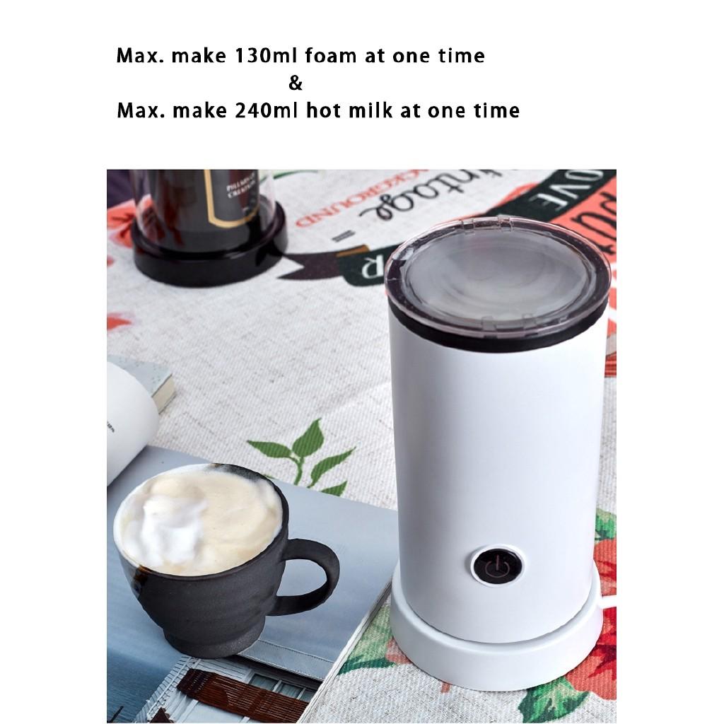 Portable Electric Milk Steamer Foam Maker Automatic Hot Cold Milk Frother Warmer Silent Milk Heater Coffee Frother