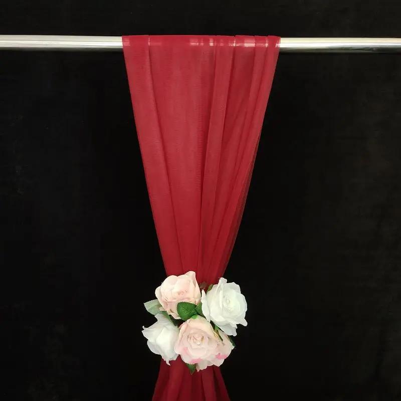 Набор из 2 шт. Сетчатая драпировочная ткань для свадебной арки, прозрачная, для Пасхи, девичника, заднего плана, уличной вечеринки, арки, декорации для церковной церемонии