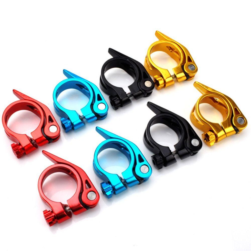 Aluminum Zinc Zinc Alloy Bicycle Seat Clamp Ultralight Bike Seat Post Clamp Aluminum Seat Tube Mountain Bike