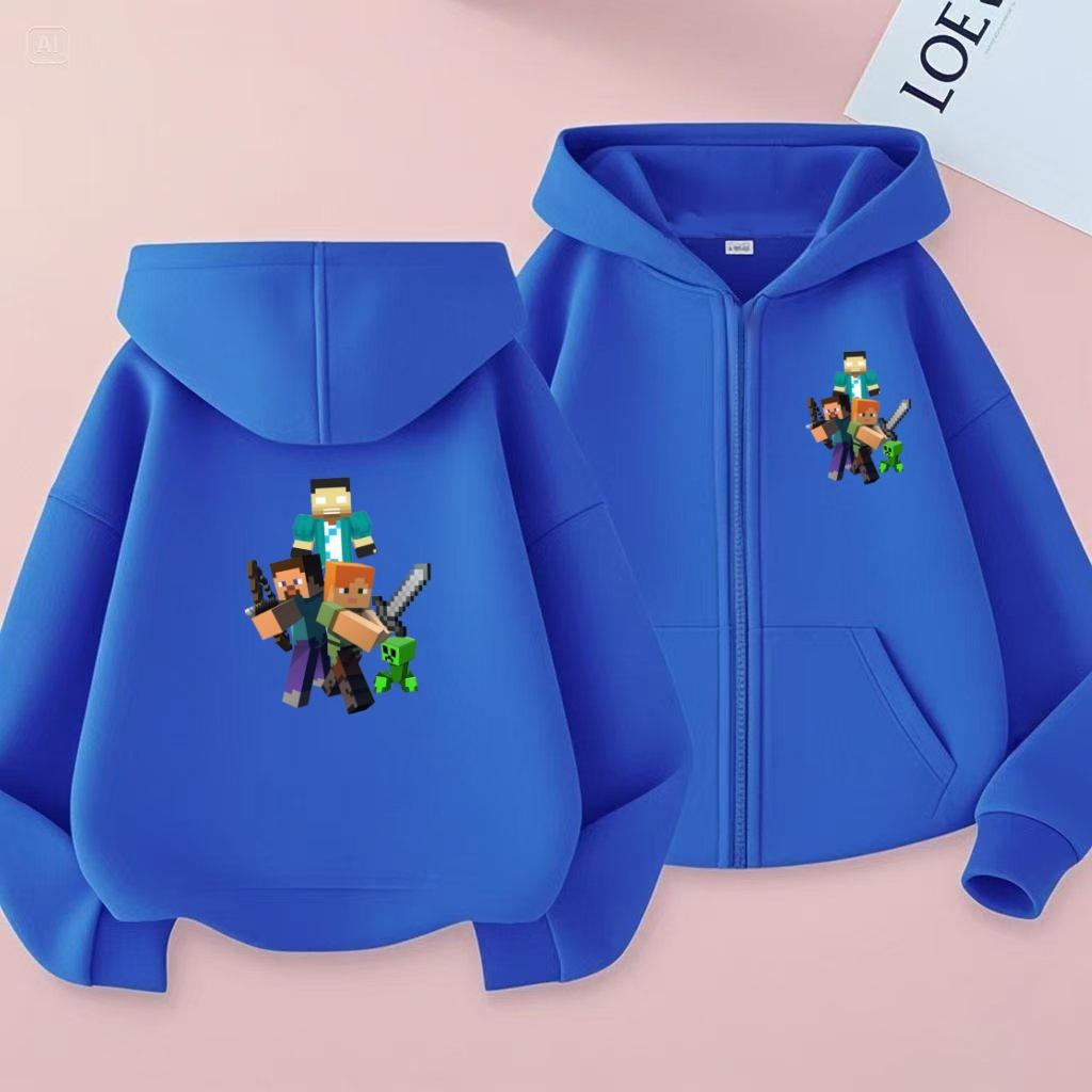 Children's Hoodies with Zippers,jackets,cartoon and Anime,sportswear for Boys and Girls Aged 3 to 12, Sports Jackets and Hoodies