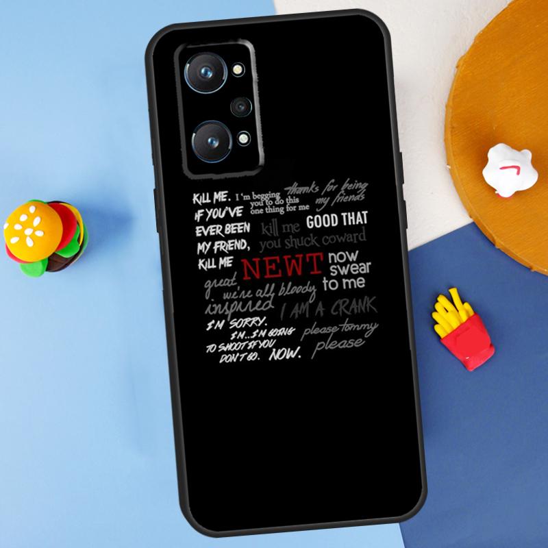 Цитаты из «Бегущего в лабиринте» для чехла Realme GT 6 6T 5 GT7 Pro C61 C75 C55 C51 C21Y C25S C67 C53 13 12 10 11 14 Pro Plus