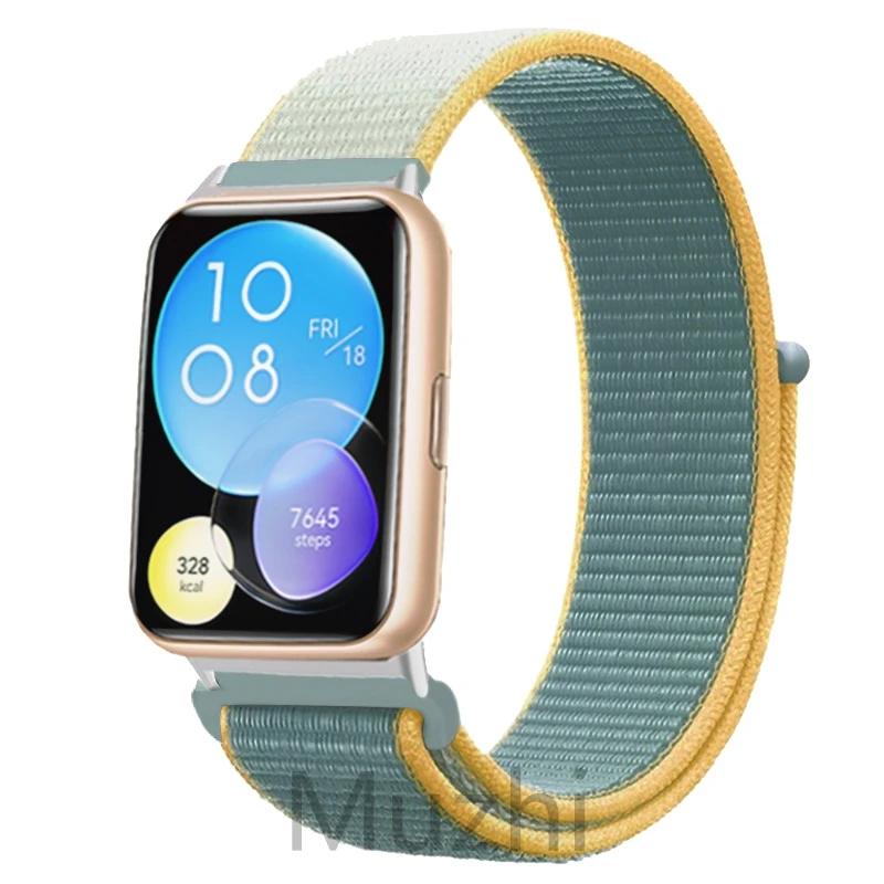 Нейлоновый ремешок для Huawei Watch Fit 2 Ремешок для умных часов Аксессуары для замены браслета Correa Huawei Watch fit2 active