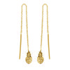 Les Trésors De Lily [P0720] - Gold Plated 'Pineapple' Earrings - Pattern 10x4 Mm