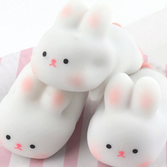 Anxiety Release Flexible Popular Funny Adorable Animal Bunny Decompression Squishes Toy Rabbit Fidget