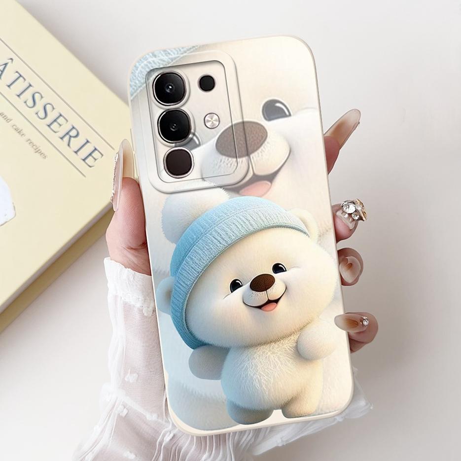 Чехол для Vivo Y29 4G 5G Модный Чехол-Защита с Мультяшным Кроликом Ударопрочный Чехол для Телефона Для Vivo Y29s Y 29 s VivoY29 5G V2420 Мягкий ТПУ Fundas