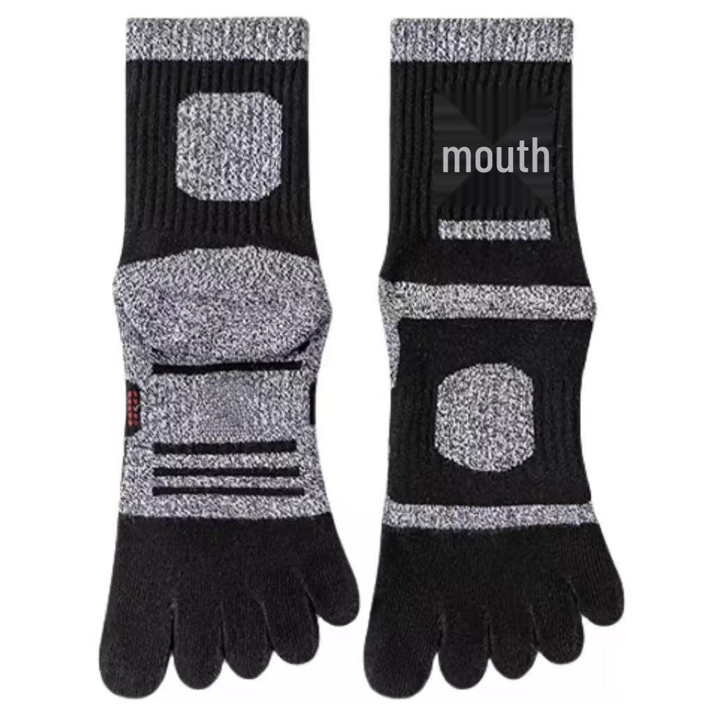 Women's Cold-Resistant Five-Finger Toe Socks: Warm, Breathable, Sweat-Absorbent, Wear-Resistant for Outdoor Hiking & Mountaineering