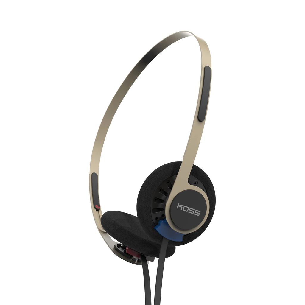 KOSS KPH40 Utility Headphones Detachable Cord System Ultra Light Design S On-Ear (Rhythm Beige)