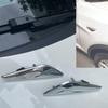 Front Side Fender Trim Chrome Finisher Side Marker Emblem Moulding fits BMW X3 X4 F25 F26 Replaces# 51117338569 51117338570