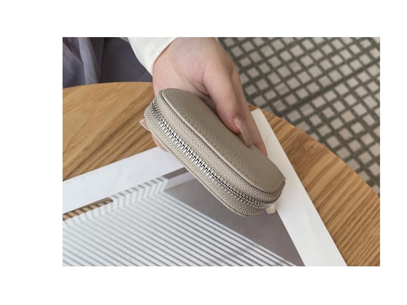 Женский кошелек для карт и монет из натуральной кожи - 2025 Новый держатель для ключей, помады, ID из коровьей кожи