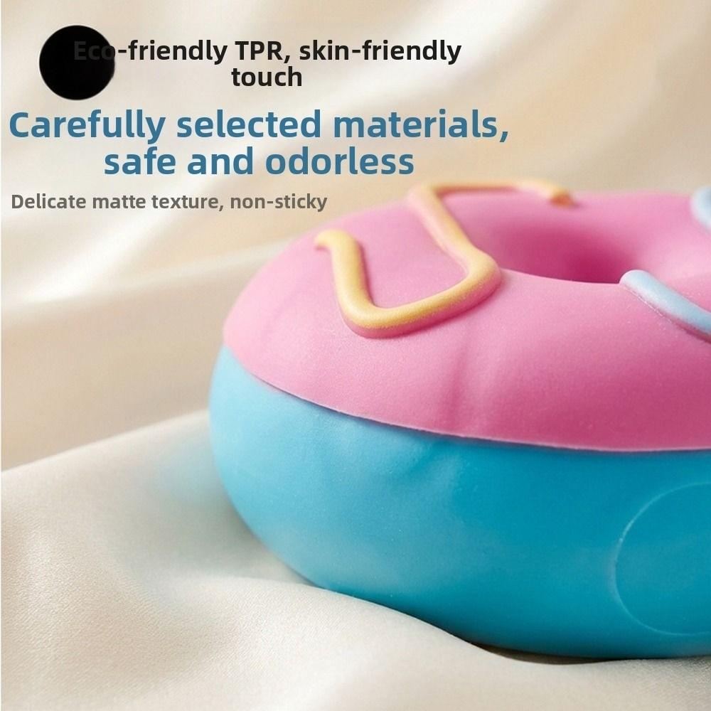 Donut Shape Donut Slow Rebound Toy Soft TPR Donut Squishy Pinch Le Party Decoration