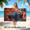 Other Similar Designs Theme Beach Towel Personalized Custom Name & Text Soft Quick Dry Beach Towel for Swimming Travel