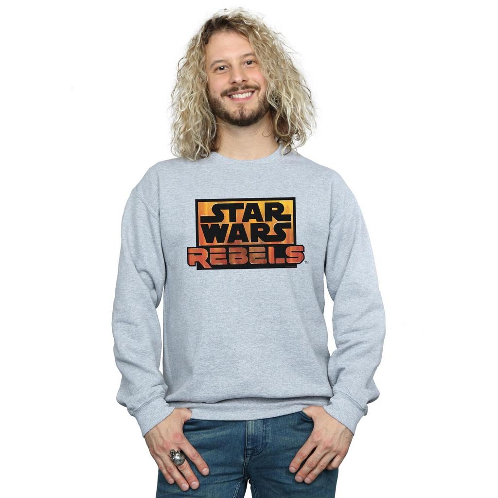 Star Wars Mens Rebels Logo Sweatshirt