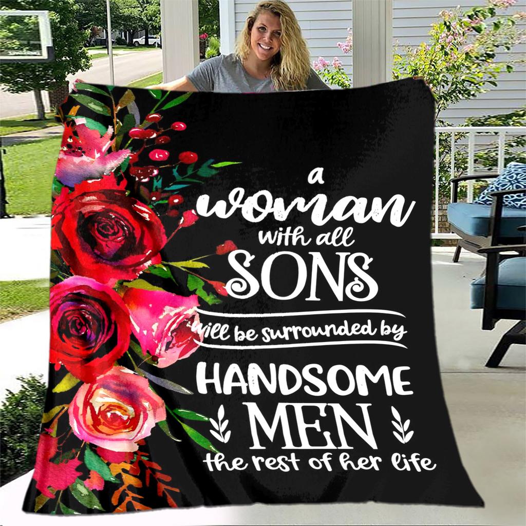 Моей дочери сыну подарок в виде письма HD одеяло, мягкое одеяло для дома, спальни, кровати, дивана, пикника, путешествия, офиса, одеяло, детское одеяло