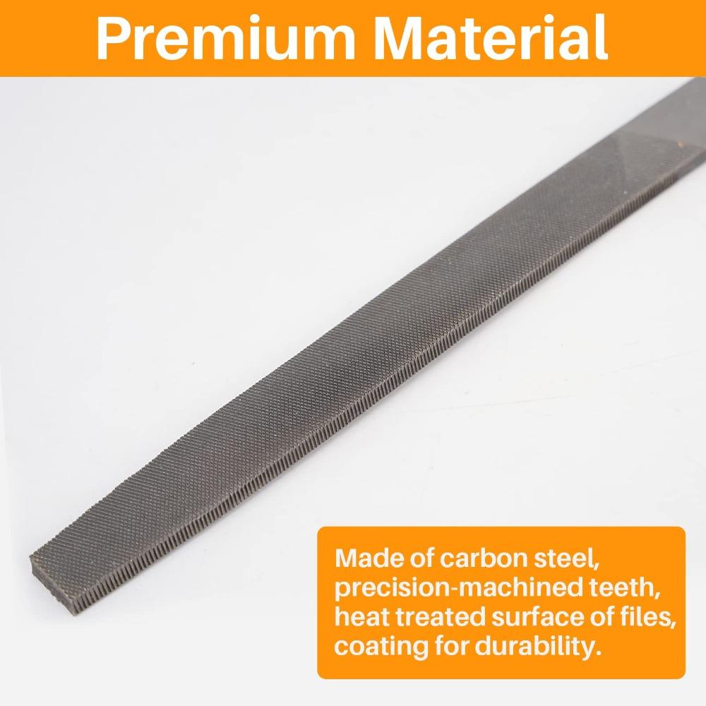 Одноручный напильник Плоский металлический напильник Высокоуглеродистая сталь Ручные напильники для инструмента Металлический напильник Плоский напильник Дерево