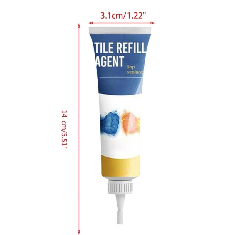 Водонепроницаемый заполнитель швов плитки Белая плитка Заполнитель швов Плитка-ручка Плесень-стойкие заполнители Стена Фарфор Ванная комната Краска