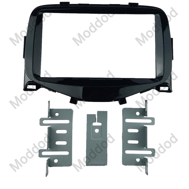 Double Din Radio Fascia Fit For TOYOTA AYGO CITROEN C1 PEUGEOT 108 2014+ Stereo Frame GPS Navigatiion Panel Dash Kit Audio Bezel