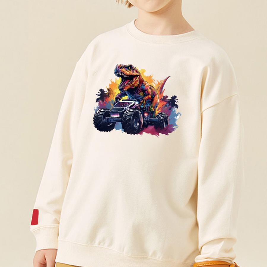 Нашивки с динозаврами, мультяшный грузовик, термоклейкая передача, художественные ремесла, глажка одежды, аппликация, аксессуары «сделай сам», железные нашивки с животными